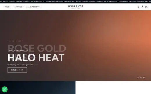 Website-102 storefront homepage