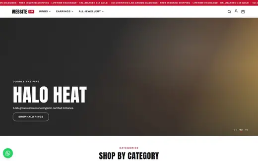 Website-104 storefront homepage
