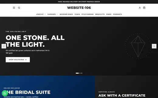Website-106 storefront homepage