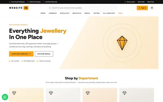 Website-46 storefront homepage