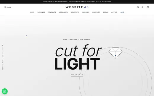 Website-48 storefront homepage