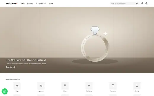 Website-51 storefront homepage