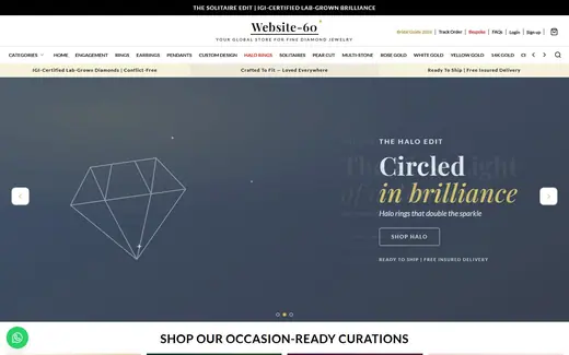 Website-60 storefront homepage