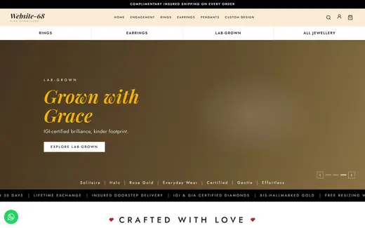 Website-68 storefront homepage