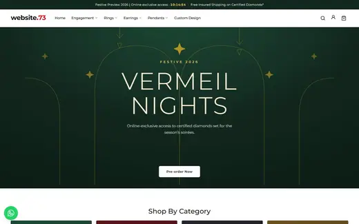 Website-73 storefront homepage