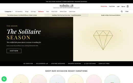 Website-78 storefront homepage