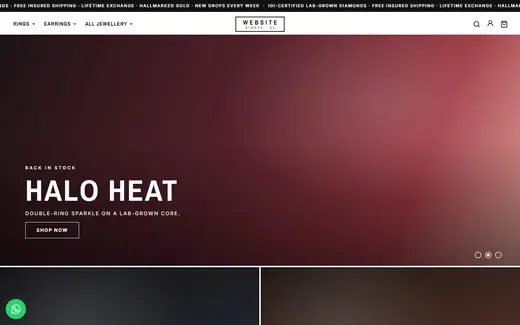 Website-80 storefront homepage