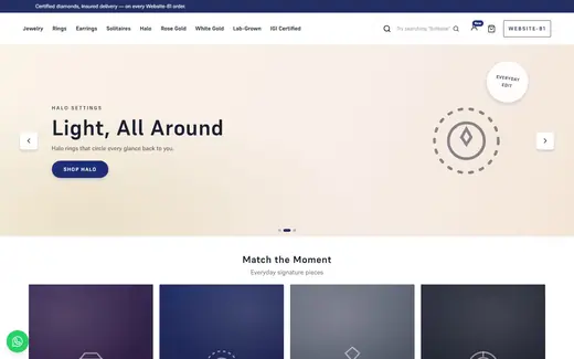 Website-81 storefront homepage