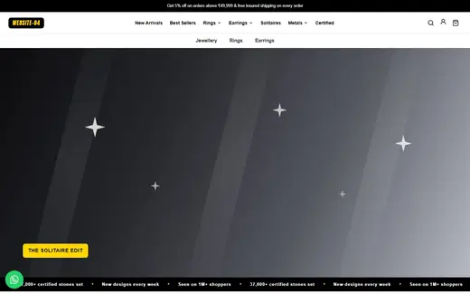Website-84 storefront homepage