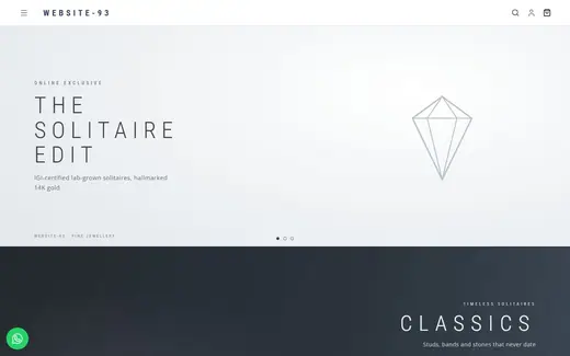 Website-93 storefront homepage