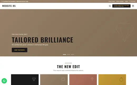Website-95 storefront homepage