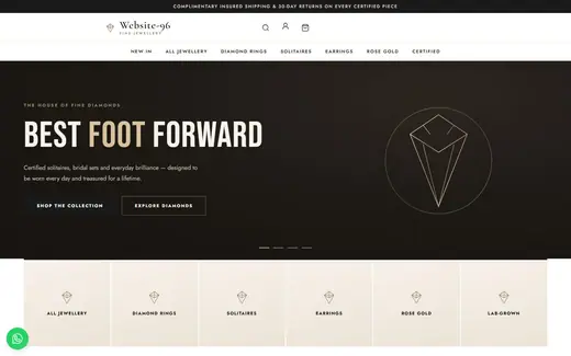 Website-96 storefront homepage