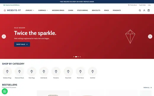 Website-97 storefront homepage