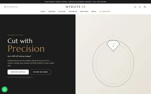 Website-98 storefront homepage